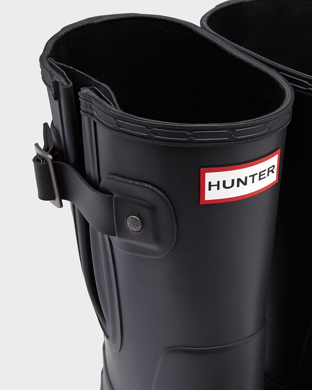 Hunter Hombre Original Side Adjustable - Botas de Lluvia Negras - 632-ZYUTMI